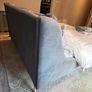 Luxury Super King Bed Frame Grey Green Fabric Headboard Image 5