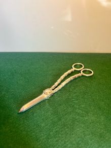 Victorian Grape Scissors Silver Plate