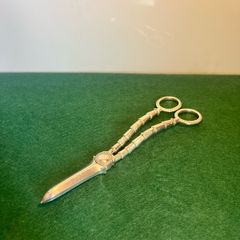 Victorian Grape Scissors Silver Plate
