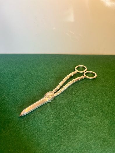 Victorian Grape Scissors Silver Plate