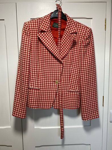 vintage houndstooth coat
