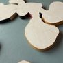 Pair of Vintage Wooden Handmade Handpainted Mickey Mouse Figures - Disney Wall Art Decor Plaques Image 4