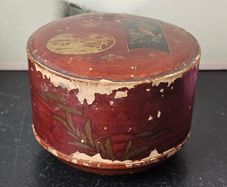 Antique Japanese Meiji Period Lacquer Trinket Box