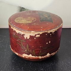 Antique Japanese Meiji Period Lacquer Trinket Box