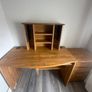 Wooden desk and  matching 4 drawer locker Image 2