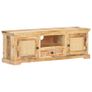 TV Cabinet 120x30x40 cm Solid Mango Wood and Natural Cane Image 10