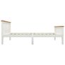 Bed Frame with 2 Drawers White Solid Pine Wood 90x200 cm Image 5