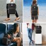 Laptop Backpack for Women,15.6 Inch Stylish Laptop Rucksack Wide Open, College School Backpack with USB Charging Port, Water Resistant Travel Business Work Bag Computer Bookbag for Men, Black (FREE POSTAGE) Image 4