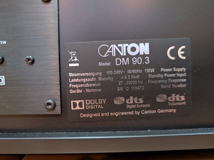 Canton DM90.3 Soundbar / Sounddeck