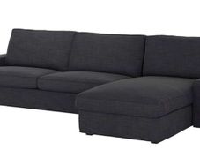 Ikea Kivik New Covers Anthracite Color . 3 Seater Cover . Chaise Lounge Cover. Footstool Cover