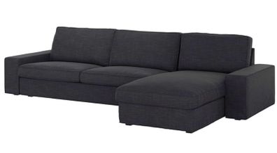 Ikea Kivik New Covers Anthracite Color . 3 Seater Cover . Chaise Lounge Cover. Footstool Cover