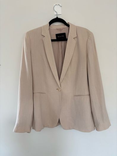 Massimo Dutti linen blend blazer