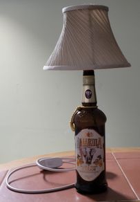 Handcrafted Amarula Cream Liqueur bottle lamp
