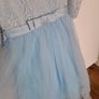 Blue Lace Flower girl dress 9-10 Image 3