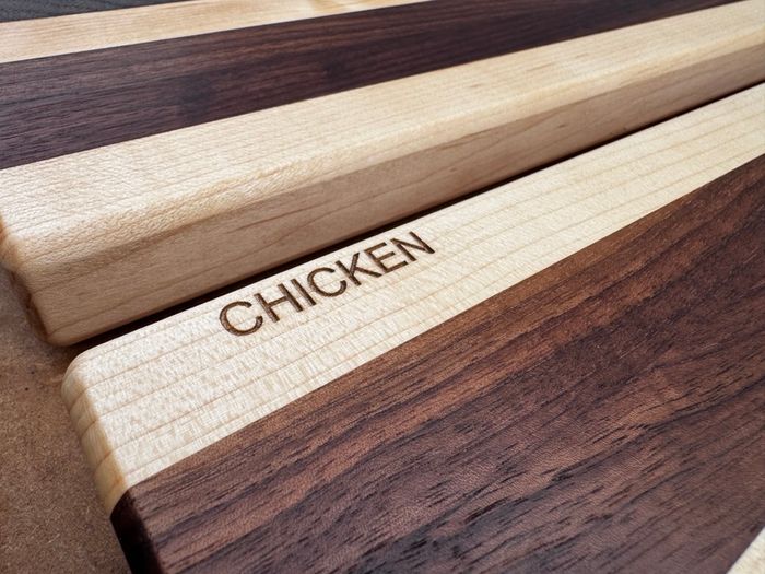 Handmade Solid Wood Chopping Boards - Walnut, Maple & Cherry
