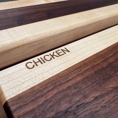 Handmade Solid Wood Chopping Boards - Walnut, Maple & Cherry