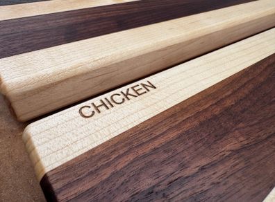 Handmade Solid Wood Chopping Boards - Walnut, Maple & Cherry