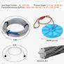Zipline Kits for Backyard, 120Ft Kids Zipline, Zip Lines for Kids and Adults 226.8 kg Image 7
