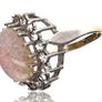 Large 9k gold with silver Opal ring Image 2