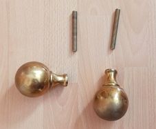 Vintage brass door knobs
