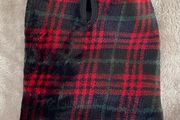 Red and Black Tartan Polar Fleece Dog Coat/Jacket by Zoofari Size XS BNWOT