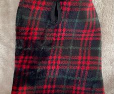 Red and Black Tartan Polar Fleece Dog Coat/Jacket by Zoofari Size XS BNWOT