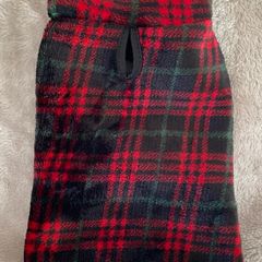 Red and Black Tartan Polar Fleece Dog Coat/Jacket by Zoofari Size XS BNWOT