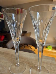 2 Waterford Crystal Millennium Collection flutes