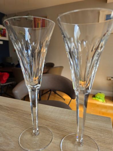 2 Waterford Crystal Millennium Collection flutes
