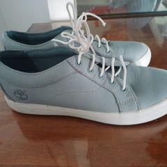 Timberland Blue Leather Runners Size 4