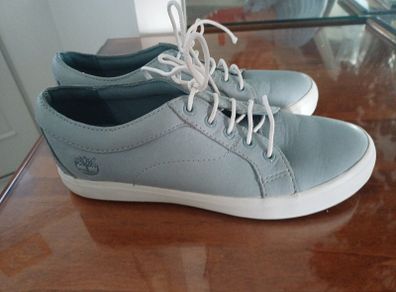 Timberland Blue Leather Runners Size 4