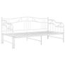 Pull-out Sofa Bed Frame White Metal 90x200 cm Image 5