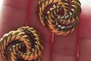 Vintage, stunning swirl earrings.