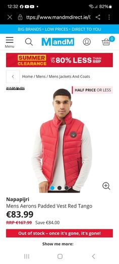 Napapijri padded vest size S