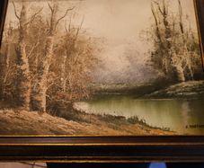 Framed ORIGINAL E.Martino Oil Painting On Board, Signed  Early 20th Century Painting