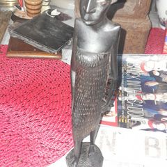 Antique Wood Carved Woman, postage available or collection