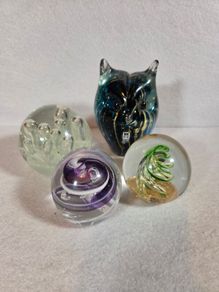 Glass paperweights