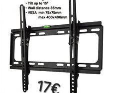 Tv Bracket Wall Mount Flat Tilt 32-70"