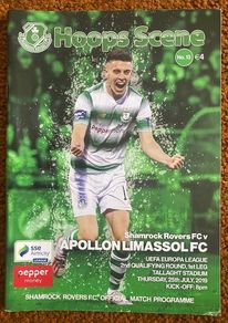 2019 Shamrock Rovers v Apollon Limassol - UEFA Europa League 2nd Qualifying Round 1st Leg Programme