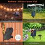 Festoon Lights, G50 Solar Garden Lights Outdoor Lights Mains Powered, 3200K Solar String Lights Waterproof with 30 Bulbs, 43.8Ft/13.5M (FREE SHIPPING) Image 3