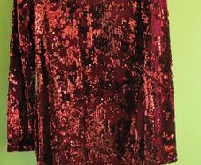 Sequin Burgundy Mini Dress