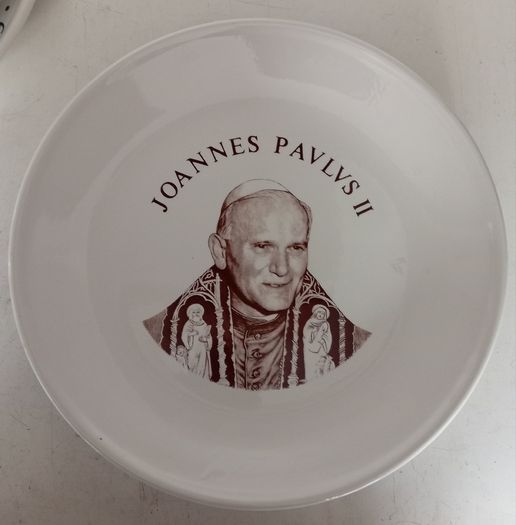 Three Pope John Paul Commemorative Plates