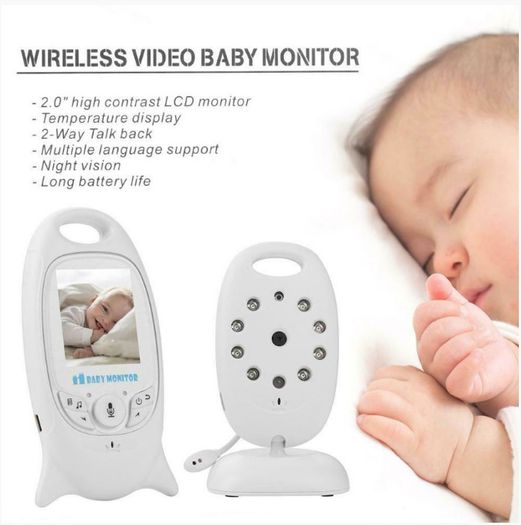 Wireless Digital Video Baby Monitor Night Vision Two Way Audio