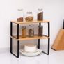 Bamboo Kitchen Cabinet Counter Shelf Organiser Cupboard Organiser - Brand New Image 2