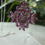 Ruby Cluster Snowflake Pendant Necklace, 925 Sterling Silver, 18 inch Chain Image 4