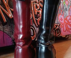 Dr Martens 1914 Boots Black & Oxblood