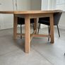 Extendable Round/Oval Oak Dining Table & 4 Chairs Image 4