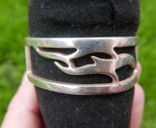 Vintage Newbridge A9 Silverware Bangle Bracelet