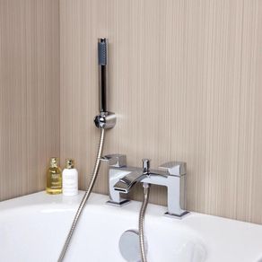 Waterfall Bath Shower Mixer Tap & Shower Kit | Chrome