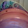 Shorter & Son Ltd, Staffordshire England, ROSE BOUQUET, Pink Covered Cheese or Butter Dish. Hand Painted Image 6